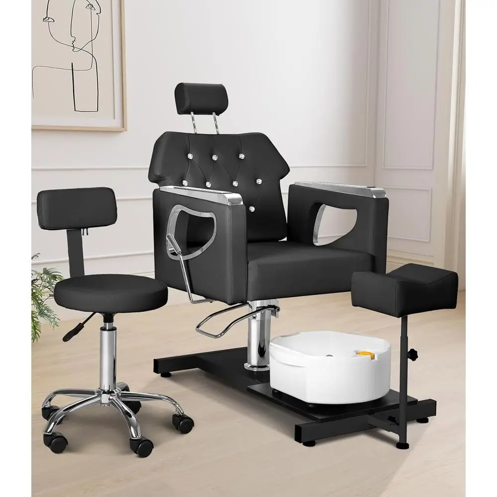 Педикюрное кресло No Plum, 360 ° Поворотное гидравлическое регулируемое кресло-реклайнер с массажем, подставкой для ног и подлокотниками для мастера маникюра, спа-салона, салона красоты
Педикюрное кресло No Plum, 360 ° Поворотное гидравлическое регулируемое кресло-реклайнер с массажем, подставкой для ног и подлокотниками для мастера маникюра, спа-салона, салона красоты