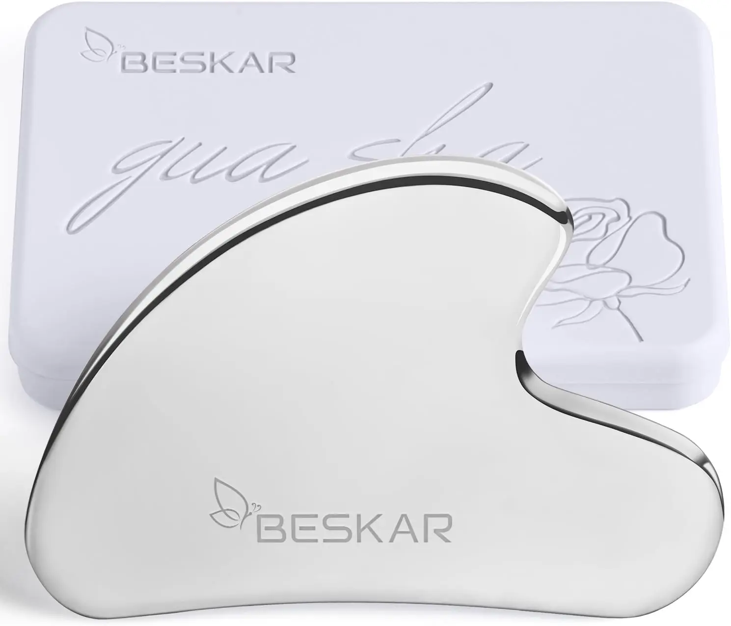 Stainless Steel Gua Sha Massage Tool for Jawline Sculpting, Tighten Face Skin & Reduce Wrinkles, Face Body Neck Massager
Stainless Steel Gua Sha Massage Tool for Jawline Sculpting, Tighten Face Skin & Reduce Wrinkles, Face Body Neck Massager