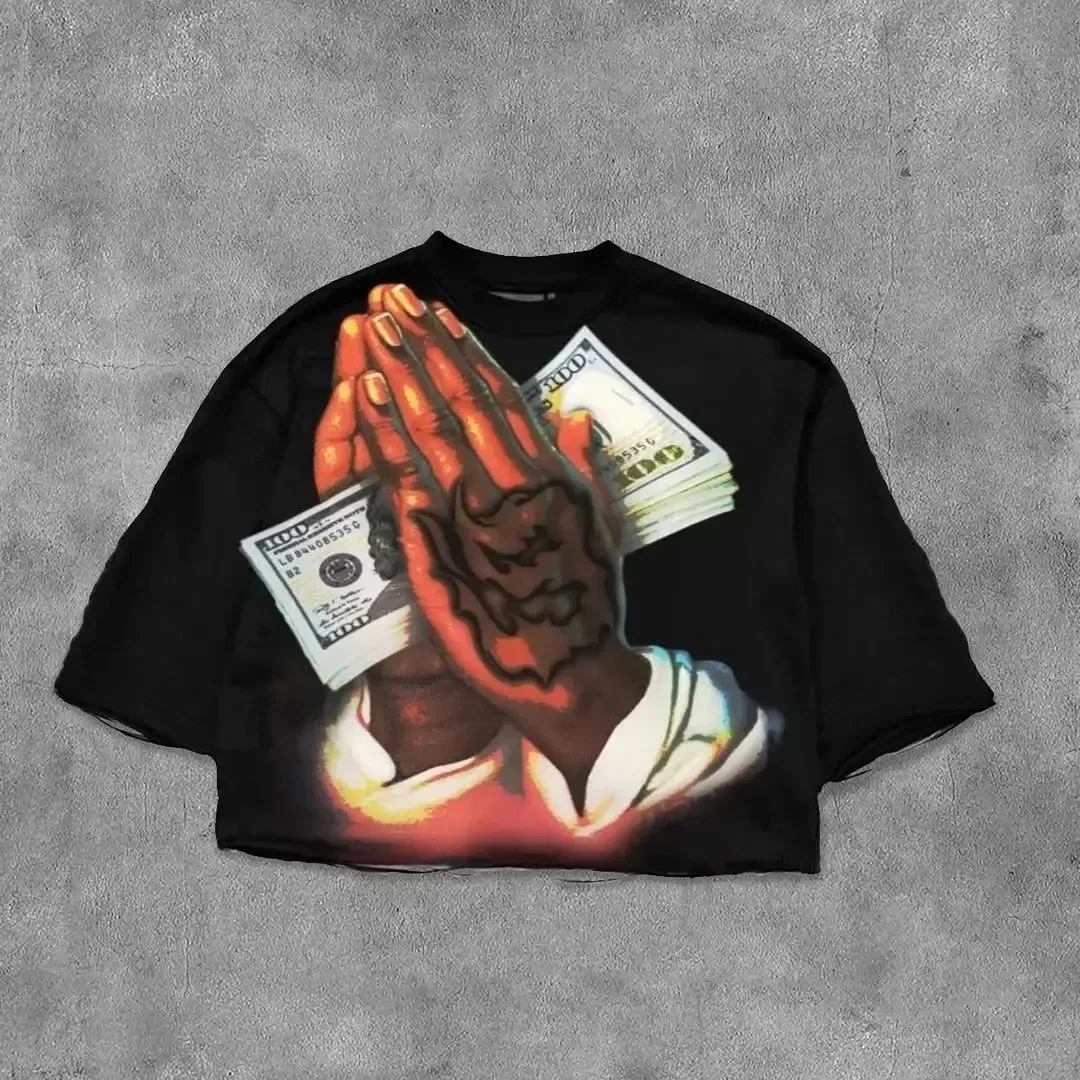 Hip Hop Men's Cotton T-Shirt Crew Neck Top Short Sleeve T-Shirt Casual Printing Trend Loose Version Plus Size
Hip Hop Men's Cotton T-Shirt Crew Neck Top Short Sleeve T-Shirt Casual Printing Trend Loose Version Plus Size