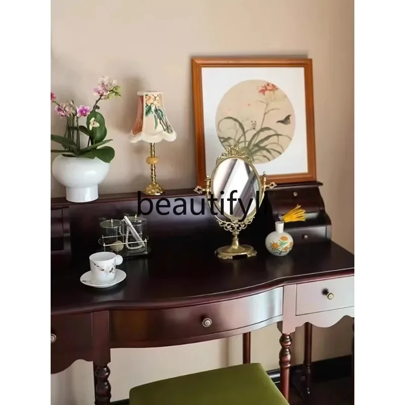 53American classical retro dresser decorative cabinet solid wood carved makeup table locker
53American classical retro dresser decorative cabinet solid wood carved makeup table locker