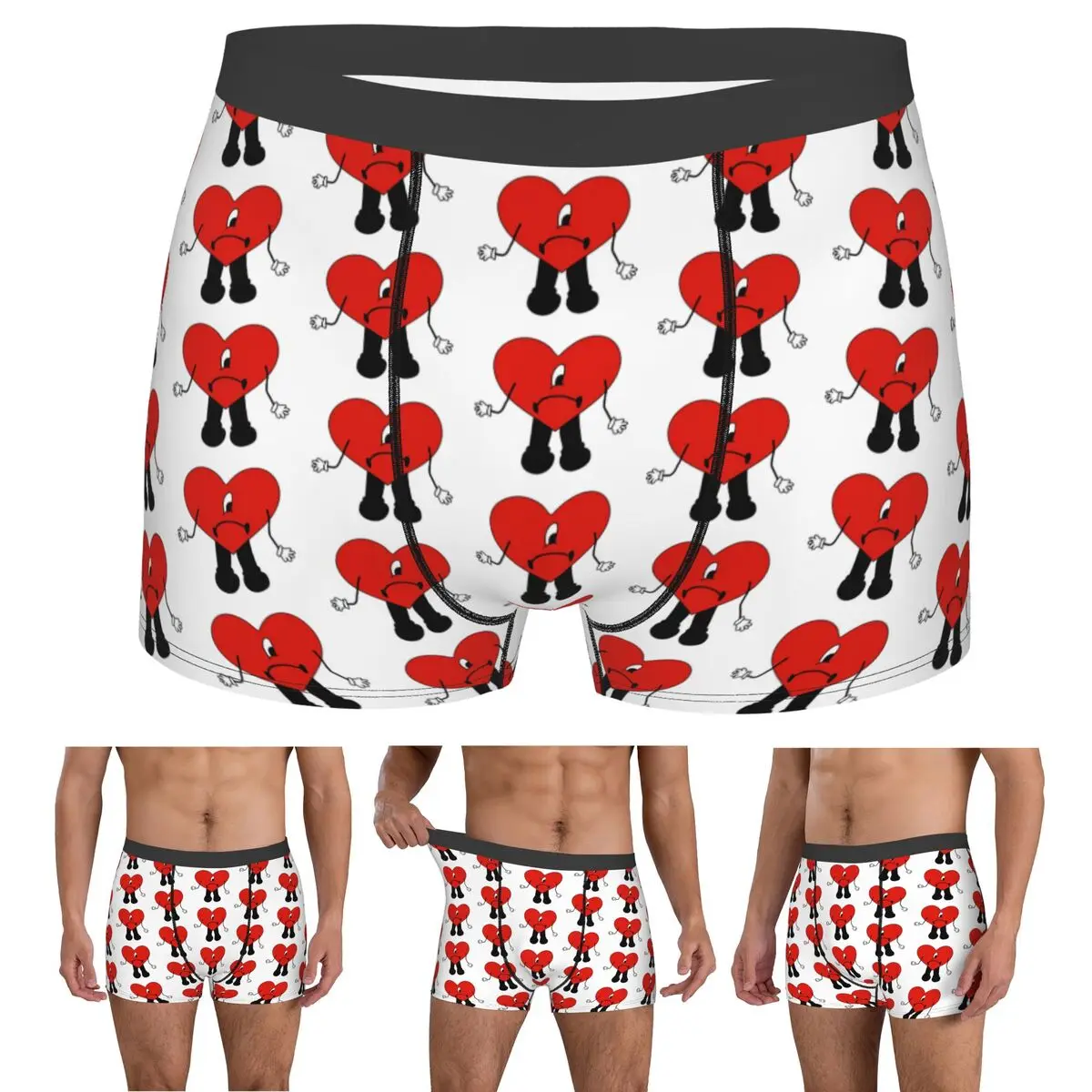 Boxer Underpants Shorts Un Verano Sin Ti Bad Bunny Panties Male Breathable Underwear for Homme Man Boyfriend Gift
Boxer Underpants Shorts Un Verano Sin Ti Bad Bunny Panties Male Breathable Underwear for Homme Man Boyfriend Gift