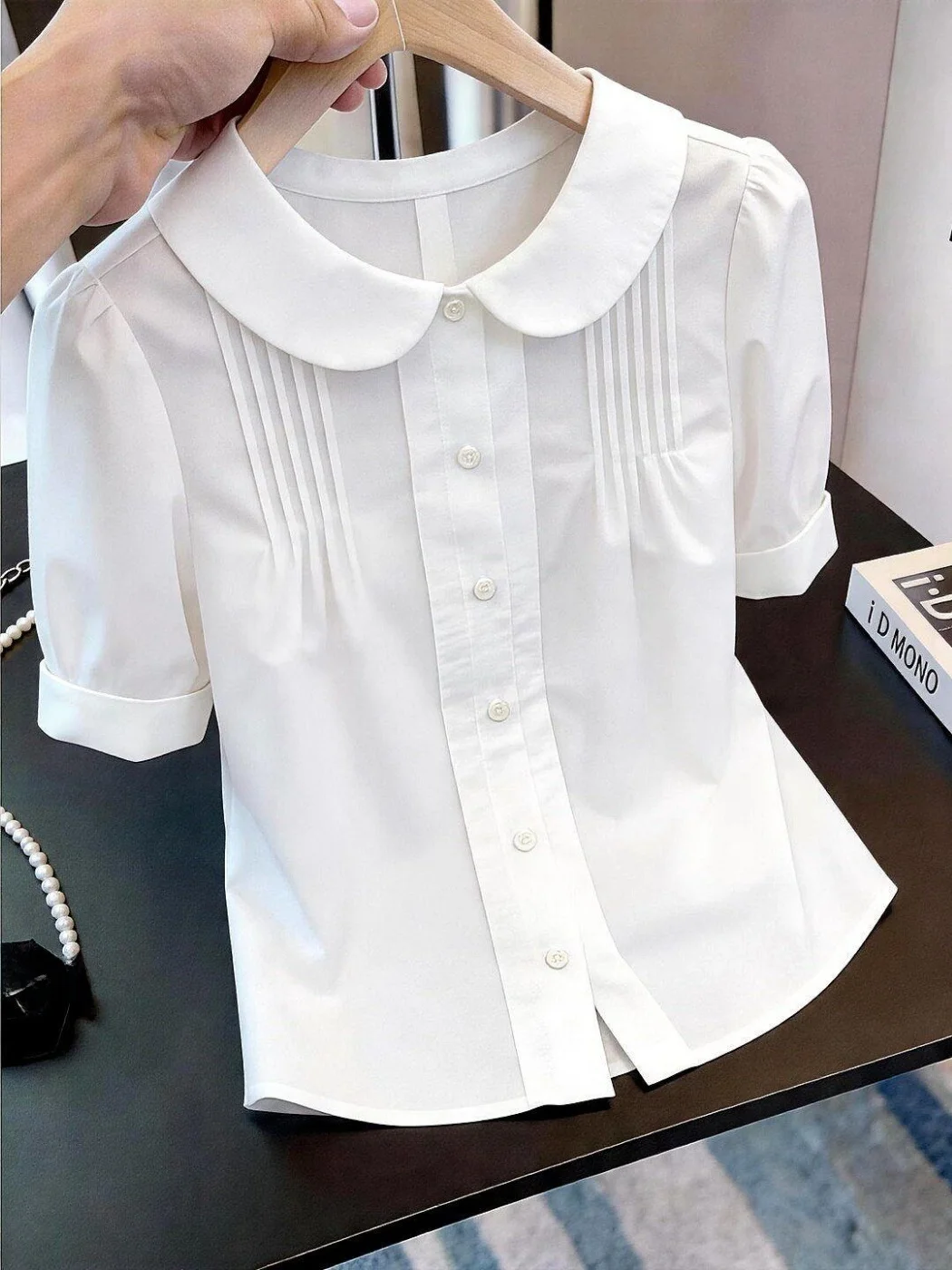 Elegant Simple Style Summer New Women's Shirt Comfortable Soft Collar Anti-Aging Fashionable Small Top Gentle Wind Personality
Elegant Simple Style Summer New Women's Shirt Comfortable Soft Collar Anti-Aging Fashionable Small Top Gentle Wind Personality