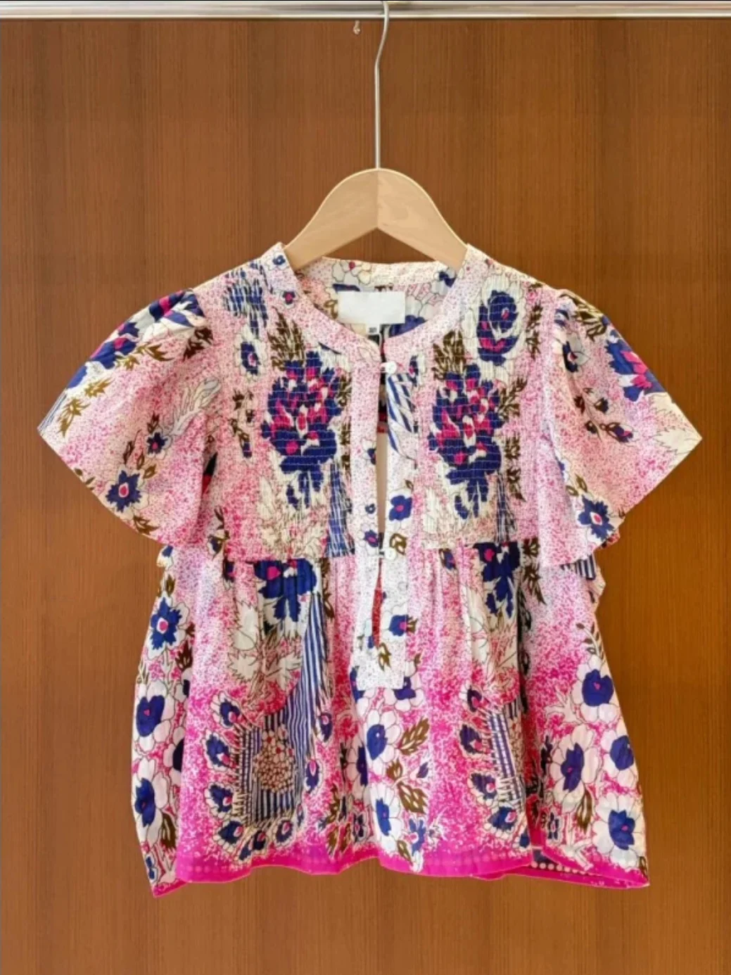 Heidd Summer 2026 Vacation Style Printed Elastic Cuffed Sleeve Shirt Women's Cotton Short Sleeve round Neck Top
Heidd Summer 2026 Vacation Style Printed Elastic Cuffed Sleeve Shirt Women's Cotton Short Sleeve round Neck Top
