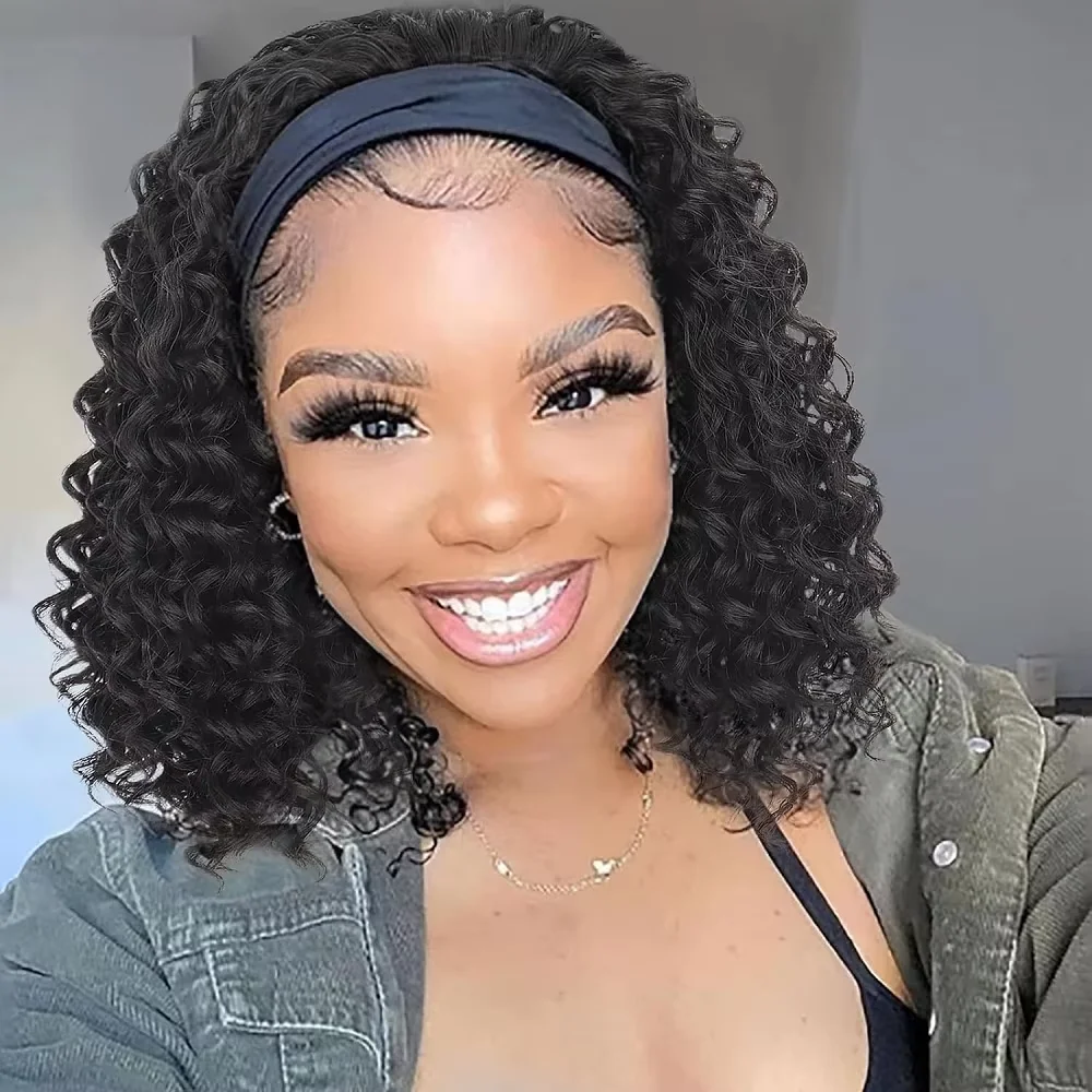 Deep Wave Headbands Human Hair For Women Short Bob Wig Curly Human Hair Wigs No Glue Brazilian Remy Hair Curly Wig Natural Color
Deep Wave Headbands Human Hair For Women Short Bob Wig Curly Human Hair Wigs No Glue Brazilian Remy Hair Curly Wig Natural Color
