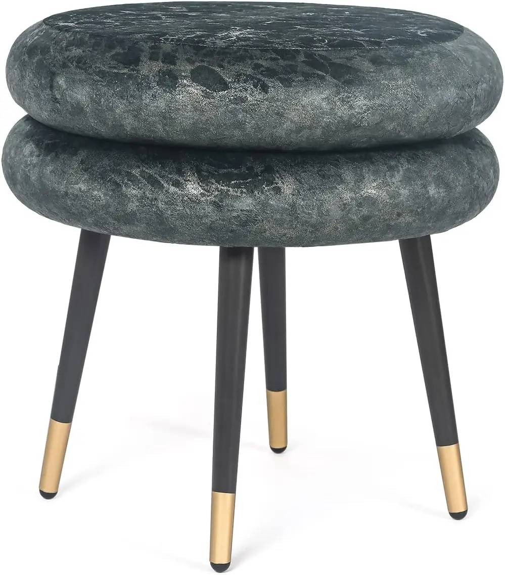 Velvet Round Ottoman, Upholstered Footrest Stool With Metal Legs, Vanity Stool Coffee Table Seat For Bedroom Living Room (Gray)
Velvet Round Ottoman, Upholstered Footrest Stool With Metal Legs, Vanity Stool Coffee Table Seat For Bedroom Living Room (Gray)