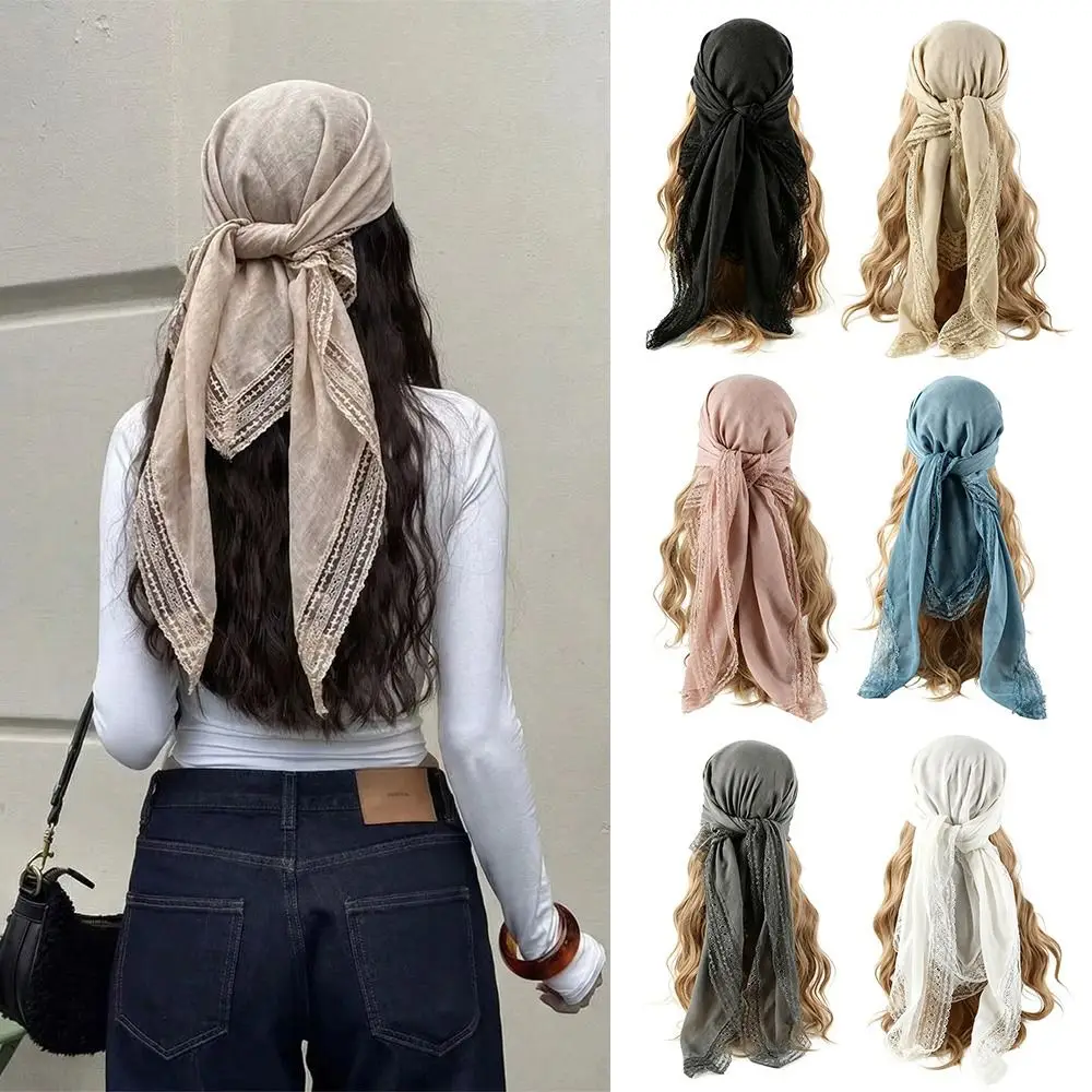 New Solid Color Bohemian Scarf Square Shape Breathable Cotton Silk Hijabs Lace Trim Scarf
New Solid Color Bohemian Scarf Square Shape Breathable Cotton Silk Hijabs Lace Trim Scarf