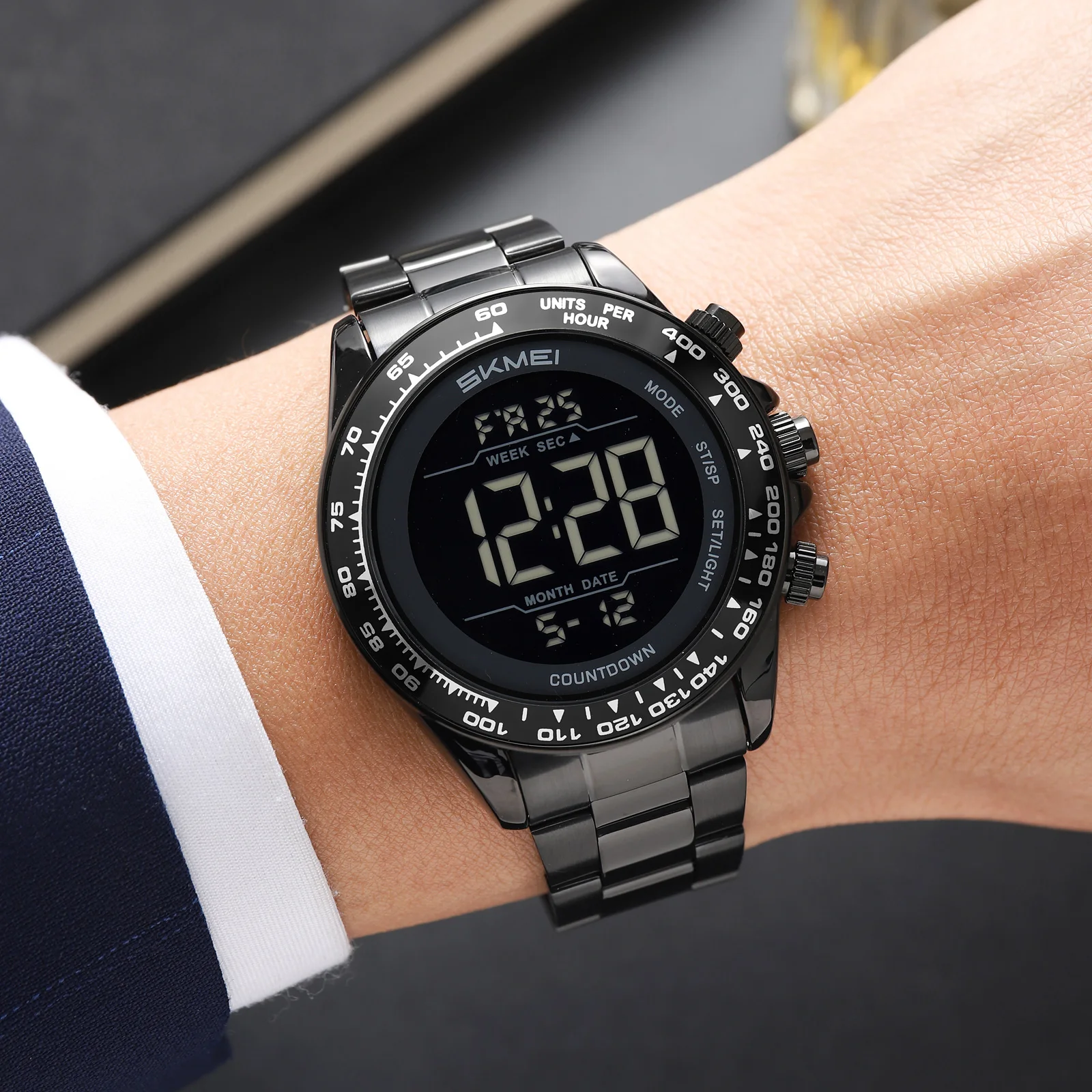 SKMEI 2659 Wristwatch EL Light Electric Watch Clock Countdown Timer Waterproof 2 Time Alarm Birthday Anniversary Festival Gift
SKMEI 2659 Wristwatch EL Light Electric Watch Clock Countdown Timer Waterproof 2 Time Alarm Birthday Anniversary Festival Gift