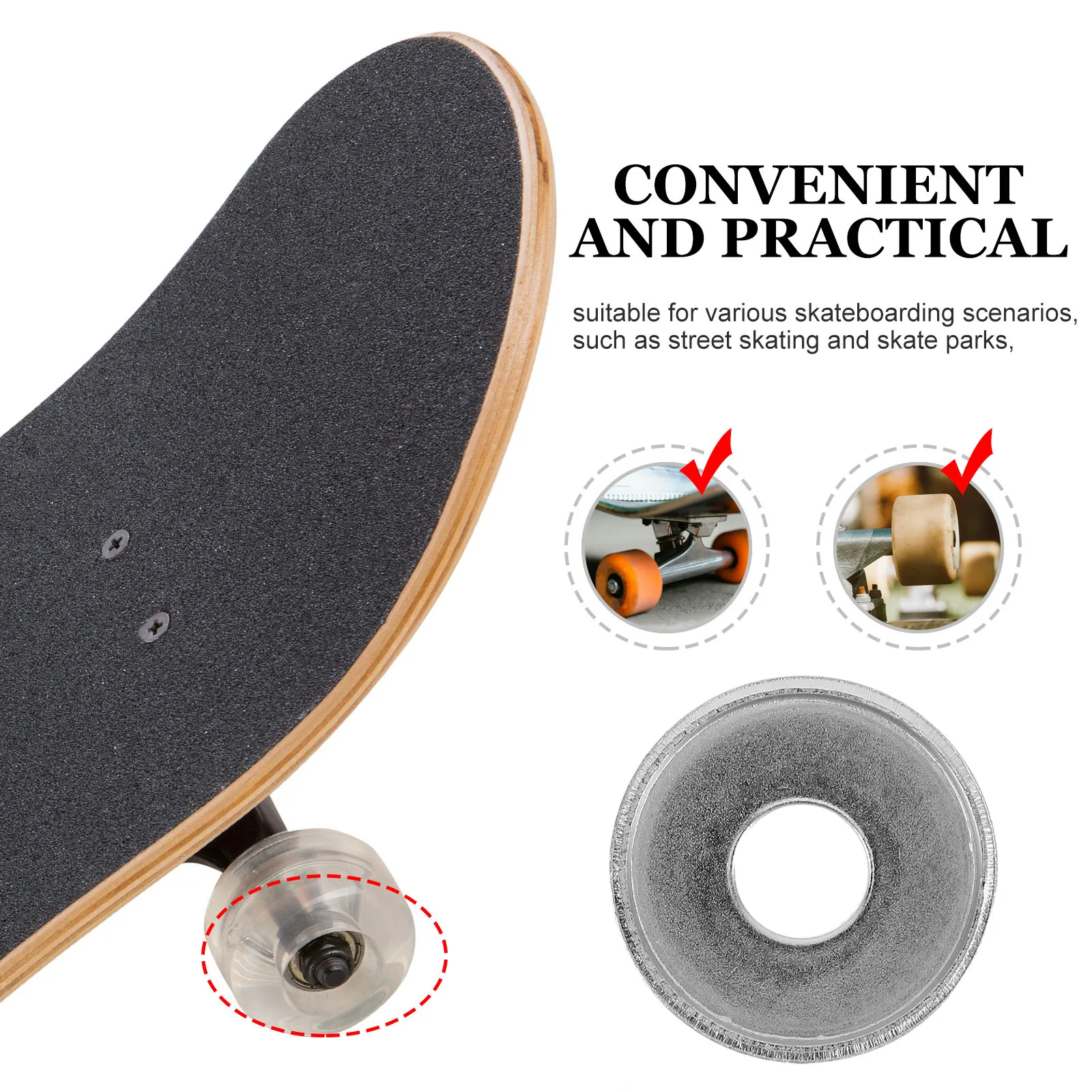 10Pcs Roller Skate Accessories Double Row Aluminum Alloy Base Washers Noise Reduction Stable Lightweight Replacement Parts
10Pcs Roller Skate Accessories Double Row Aluminum Alloy Base Washers Noise Reduction Stable Lightweight Replacement Parts