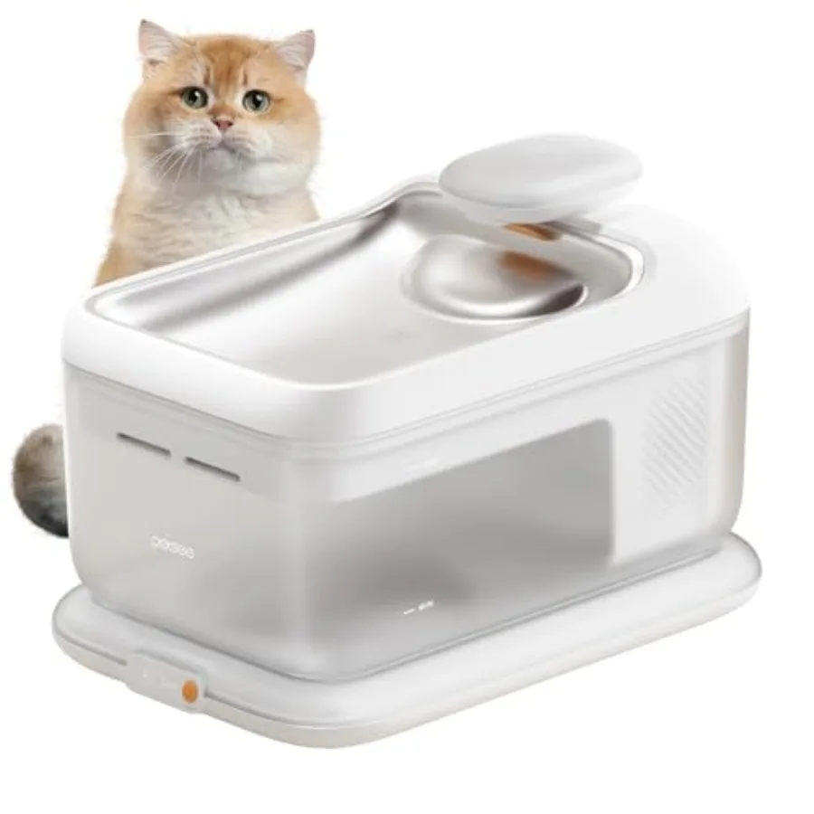 Thermostatic Automatic Pet Water Fountain Cordless Pet Water Dispenser Heating Function 4.5L with Stainless Steel Tray for Cats
Thermostatic Automatic Pet Water Fountain Cordless Pet Water Dispenser Heating Function 4.5L with Stainless Steel Tray for Cats