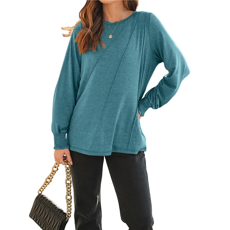 AOAO-Womens Long Sleeve Tops Pleated Crew Neck Business Casual Blouses Fashion Clothes
AOAO-Womens Long Sleeve Tops Pleated Crew Neck Business Casual Blouses Fashion Clothes