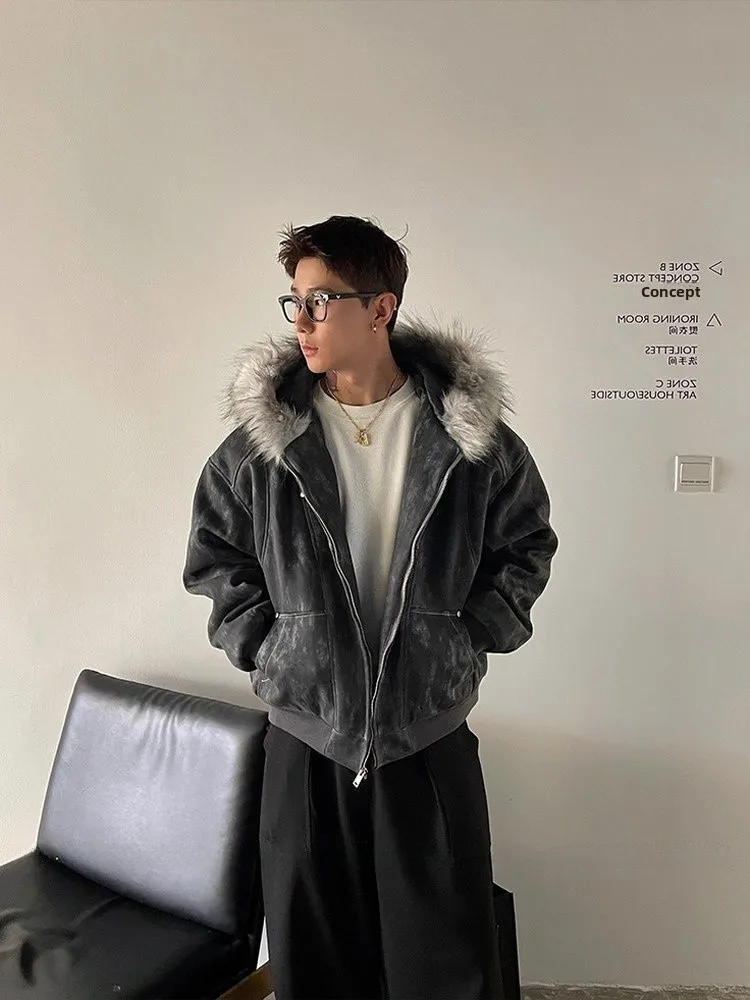 Мужское хлопковое пальто с капюшоном в стиле пэчворк Snowflake Frost Freeze, зимнее теплое модное молодежное повседневное пальто с меховым воротником
Мужское хлопковое пальто с капюшоном в стиле пэчворк Snowflake Frost Freeze, зимнее теплое модное молодежное повседневное пальто с меховым воротником