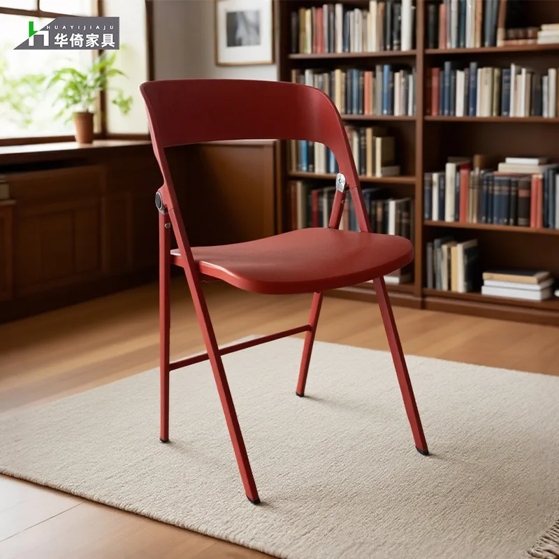 New Foldable Chair Home Backrest Stool Dining Computer Training Conference Chair Learning
