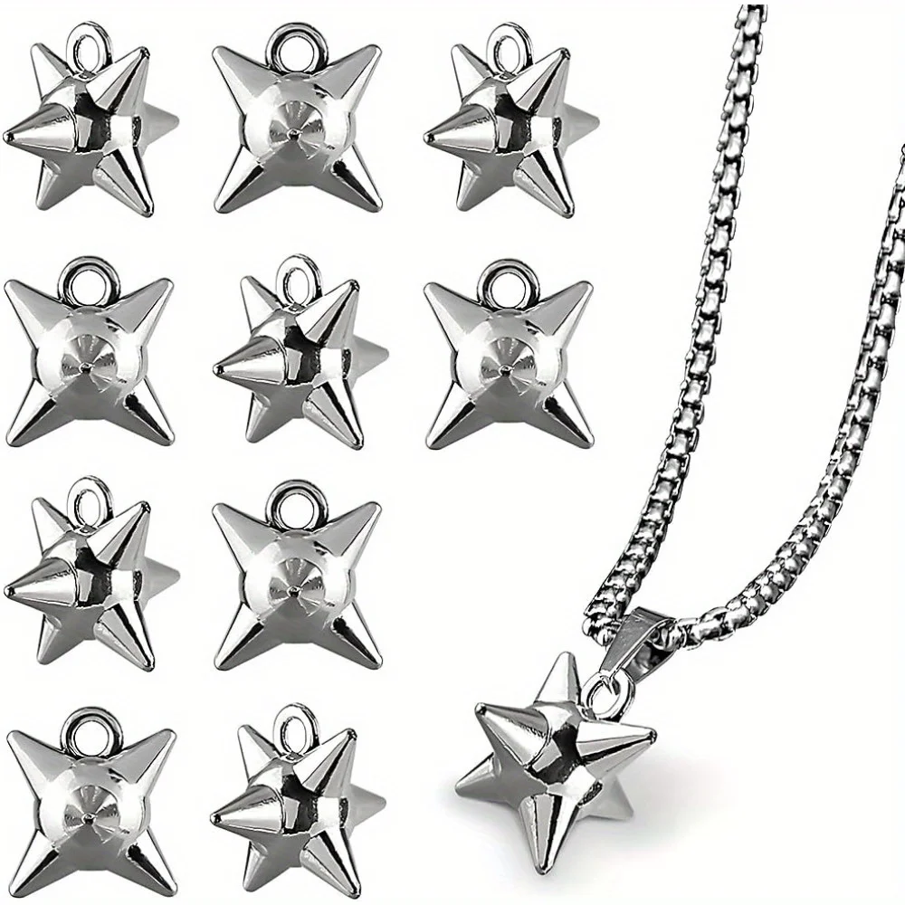 10pcs 3D Meteor Hammer Pendants for Jewelry Making Spiky Ball Gothic Charms for Jewelry Making Bulk Pendant Charms
10pcs 3D Meteor Hammer Pendants for Jewelry Making Spiky Ball Gothic Charms for Jewelry Making Bulk Pendant Charms