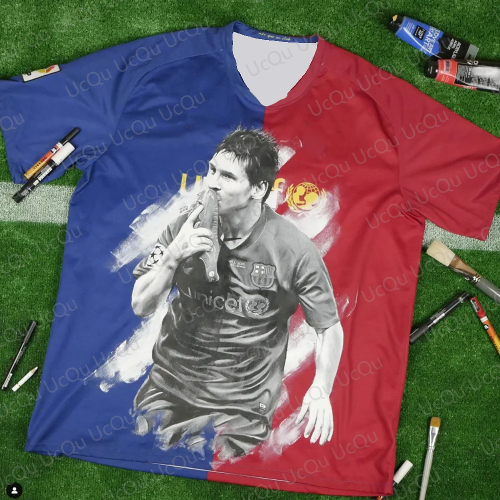 2025 New Arriavl MESSI SummerThe Street Graffiti GOAT Graffiti Design Football Jersey Oversized O-neck Soccer Tee
2025 New Arriavl MESSI SummerThe Street Graffiti GOAT Graffiti Design Football Jersey Oversized O-neck Soccer Tee