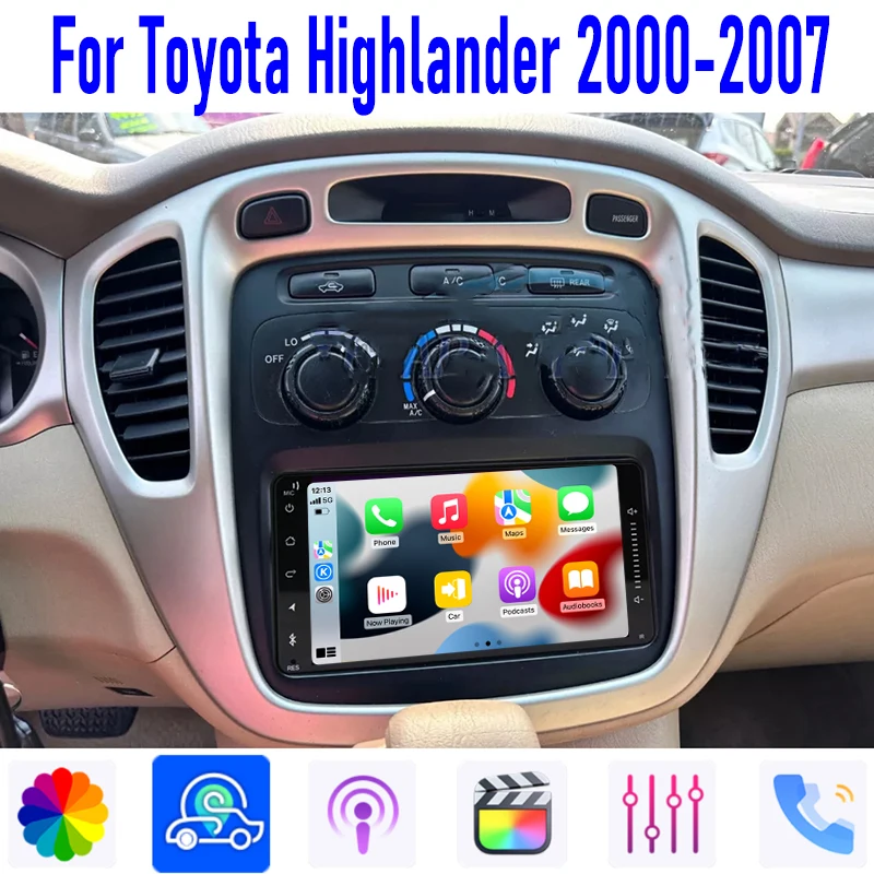 GPS 7" For Toyota Highlander 2000-2007 Carplay Android 13 Auto Car Stereo Radio Wireless Reversing Image Camera Navi 4-64GB WIFI
GPS 7" For Toyota Highlander 2000-2007 Carplay Android 13 Auto Car Stereo Radio Wireless Reversing Image Camera Navi 4-64GB WIFI
