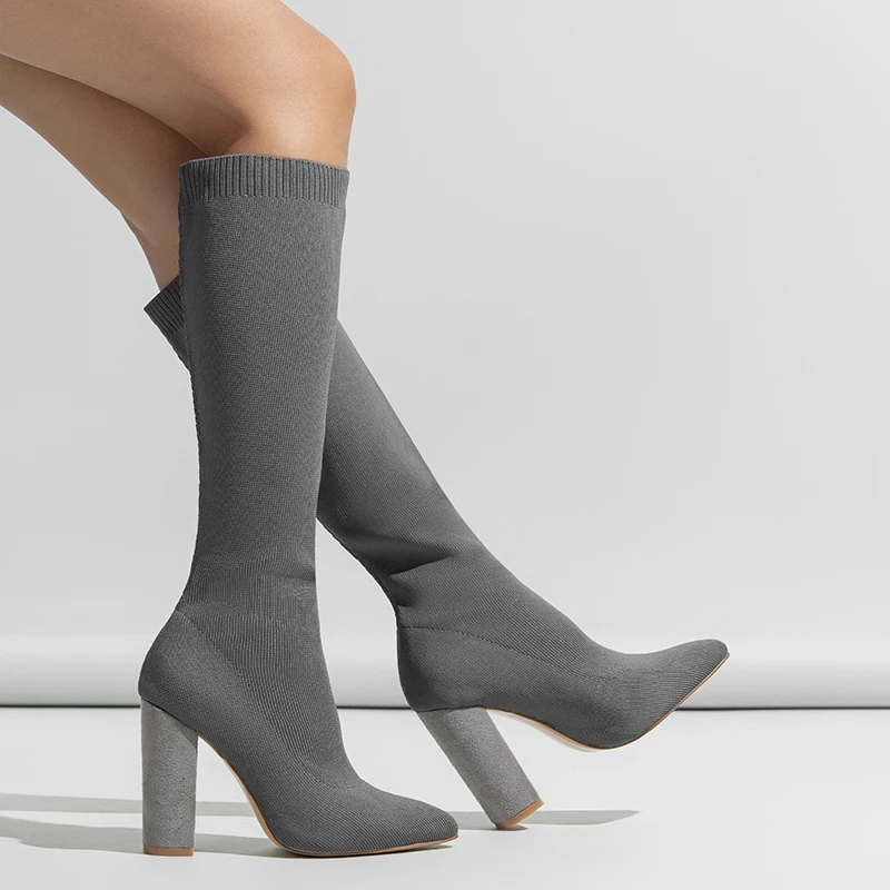 2023 Autumn Winter New Long Tube Socks Women Shoes Fashion Large Size 42 Knitted Woman Boots Slip On High Heels Botas De Mujer
2023 Autumn Winter New Long Tube Socks Women Shoes Fashion Large Size 42 Knitted Woman Boots Slip On High Heels Botas De Mujer