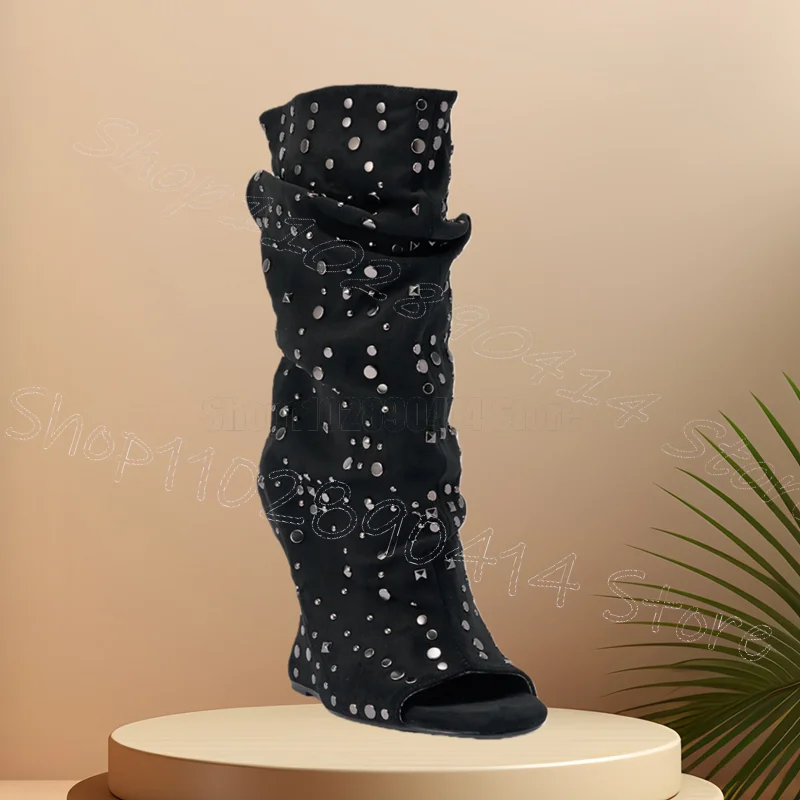 Silver Rivets Black Strange Style Heels Sandals Boots Slip On Women Shoes Open Toe Party Feast Dating 2026 Zapatos Para Mujere
Silver Rivets Black Strange Style Heels Sandals Boots Slip On Women Shoes Open Toe Party Feast Dating 2026 Zapatos Para Mujere