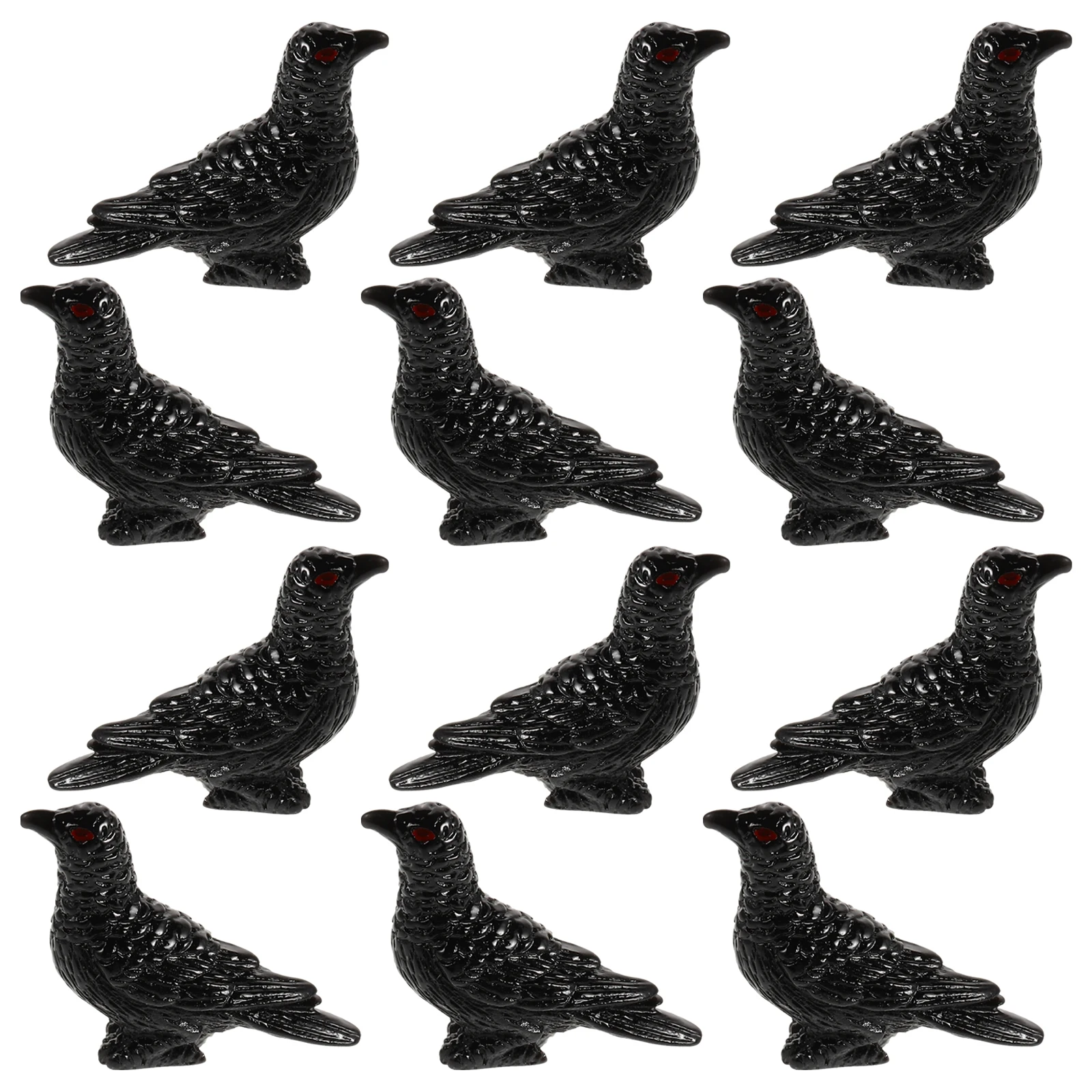 12pcs Mini Crow Ornament Resin Crafts Miniature Bird Decor Halloween Sand Table Garden Spooky Atmosphere Stylish Craft
12pcs Mini Crow Ornament Resin Crafts Miniature Bird Decor Halloween Sand Table Garden Spooky Atmosphere Stylish Craft