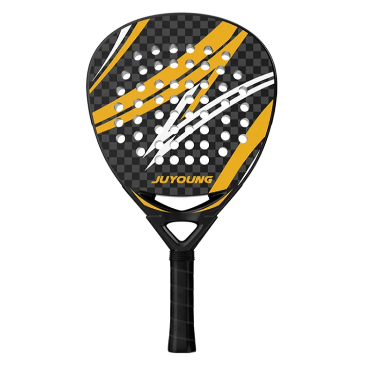 Carbon fiber material 12K padel racket with EVA core, European market standard customizable logo, balanced hitting performance f
Carbon fiber material 12K padel racket with EVA core, European market standard customizable logo, balanced hitting performance f