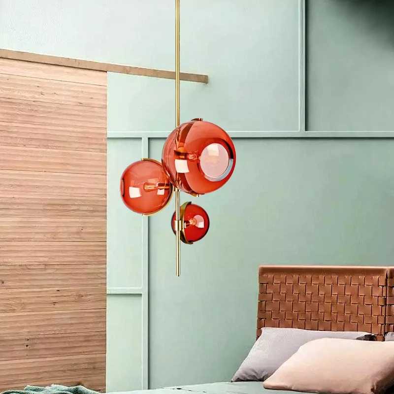 Nordic Glass Chandelier Modern Minimalist Designer Study Bedroom Bedside Atmosphere Light Restaurant Bar Counter Room Decoration
Nordic Glass Chandelier Modern Minimalist Designer Study Bedroom Bedside Atmosphere Light Restaurant Bar Counter Room Decoration