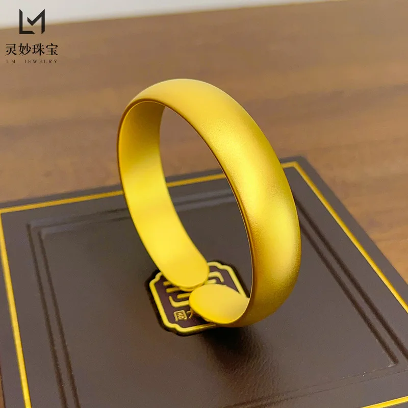 Роскошный ювелирный браслет из настоящего золота 9999 24 карата с широким лицом, женский регулируемый матовый браслет с открытым концом
Роскошный ювелирный браслет из настоящего золота 9999 24 карата с широким лицом, женский регулируемый матовый браслет с открытым концом