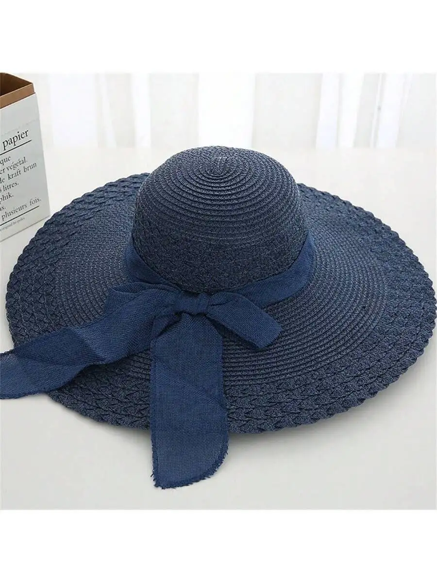Womens Wide Brim Straw Sun Hat With Bow For Beach Travel Summer
Womens Wide Brim Straw Sun Hat With Bow For Beach Travel Summer