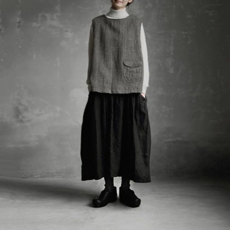 Women Two Piece Sets Skirt Set Sleeveless Round Neck Vest Plain Skirts A Line High Waist Slit Y2k Streetwear Elegant Work Spring
Women Two Piece Sets Skirt Set Sleeveless Round Neck Vest Plain Skirts A Line High Waist Slit Y2k Streetwear Elegant Work Spring