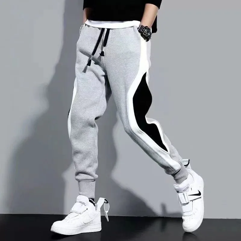 2023 Spring and Autumn Fashion Casual Versatile Loose Korean Edition Tie Leg Panel Contrast Colored Crop Trendy Men's Sweatpants
2023 Spring and Autumn Fashion Casual Versatile Loose Korean Edition Tie Leg Panel Contrast Colored Crop Trendy Men's Sweatpants