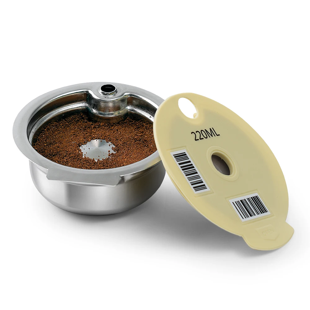 60/180/200/220ml For Bosch Tassimo Stainless Steel Reusable Coffee Capsule Pod Refillable Filter Coffee Maker Silicone Cover
60/180/200/220ml For Bosch Tassimo Stainless Steel Reusable Coffee Capsule Pod Refillable Filter Coffee Maker Silicone Cover