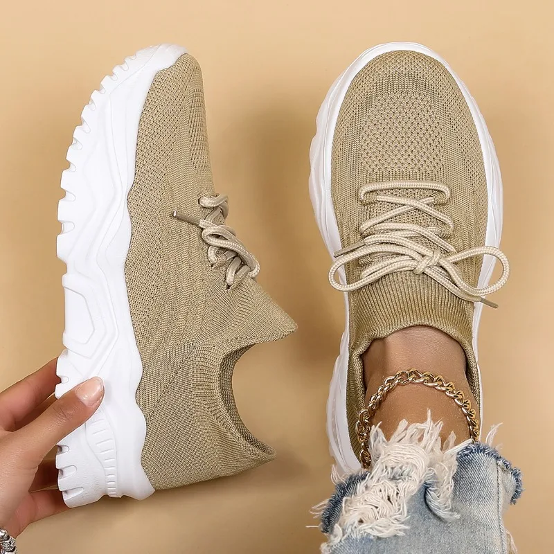 Fashion Chunky Shoes Platform Sneakers for Women Knitted Men's Casual Sports Shoes Breathable Trainers Elastic Slip-on Shoes
Fashion Chunky Shoes Platform Sneakers for Women Knitted Men's Casual Sports Shoes Breathable Trainers Elastic Slip-on Shoes