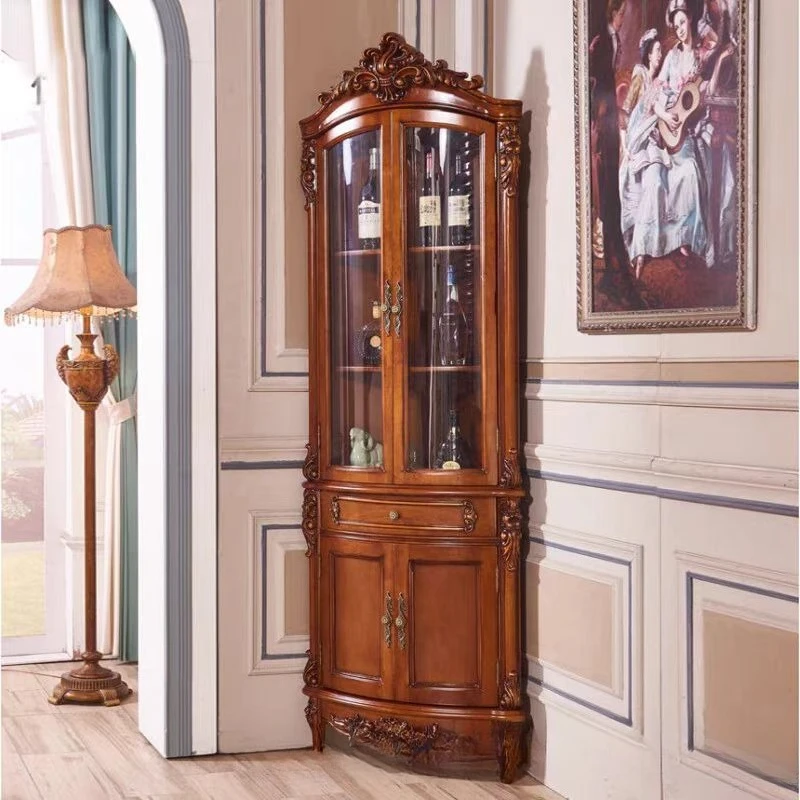 European Corner Cabinet Corner Cabinet Triangle Living Room Display Cabinet Wine Gold-painted Corner Solid
European Corner Cabinet Corner Cabinet Triangle Living Room Display Cabinet Wine Gold-painted Corner Solid