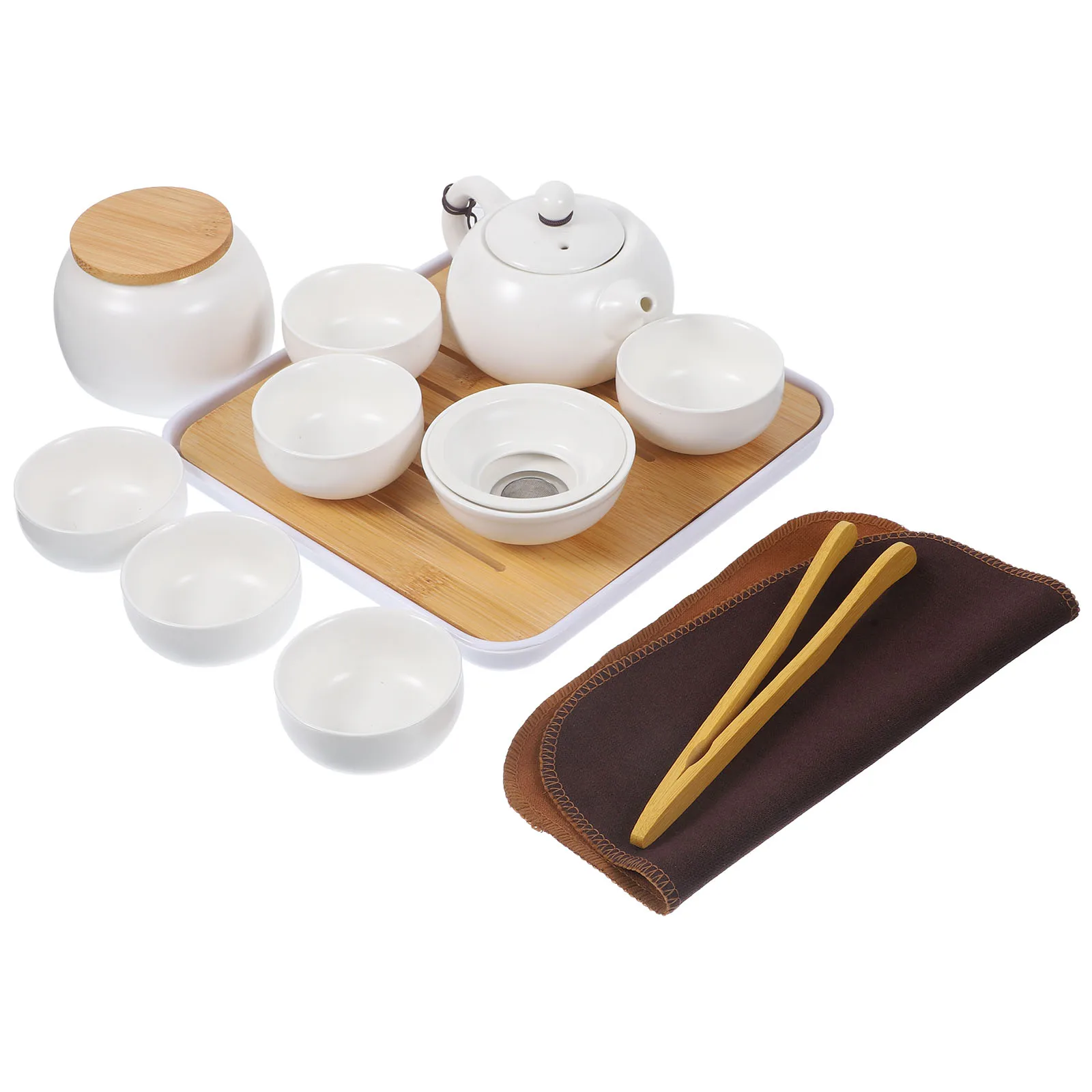1Set Travel Tea Set Portable Ceramic Teapot Cup Kit Safe Easy Grip Tea Cup Teapot Set Travel Teaware Kit
1Set Travel Tea Set Portable Ceramic Teapot Cup Kit Safe Easy Grip Tea Cup Teapot Set Travel Teaware Kit