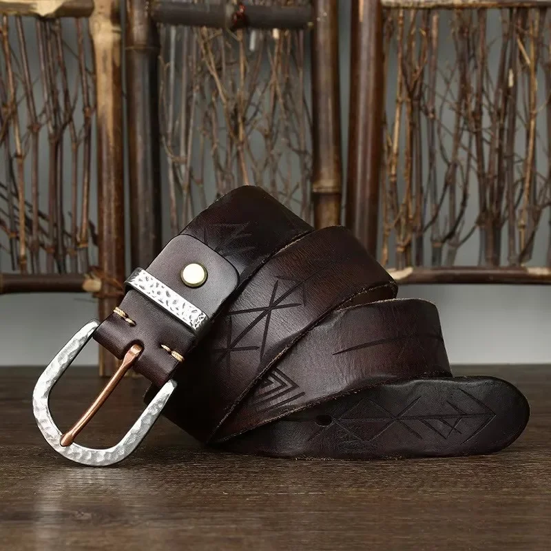 Stainless steel buckle thick cowhide genuine leather simple fashion men's jeans belt
Stainless steel buckle thick cowhide genuine leather simple fashion men's jeans belt