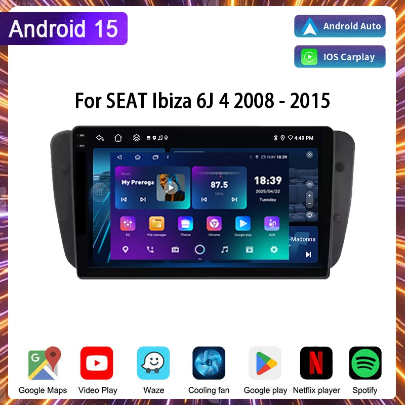 Car Radio For SEAT Ibiza 6J 4 2008 - 2015 Wireless Carplay Android Auto Car Multimedia Stereo
Car Radio For SEAT Ibiza 6J 4 2008 - 2015 Wireless Carplay Android Auto Car Multimedia Stereo