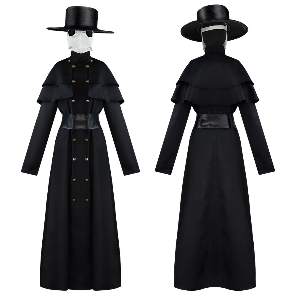Doctor Plague Halloween Costume Adults Plague Doctor Mask Halloween Costume for Women Men Dress-Up Cosplay Party Whole Set 
Doctor Plague Halloween Costume Adults Plague Doctor Mask Halloween Costume for Women Men Dress-Up Cosplay Party Whole Set