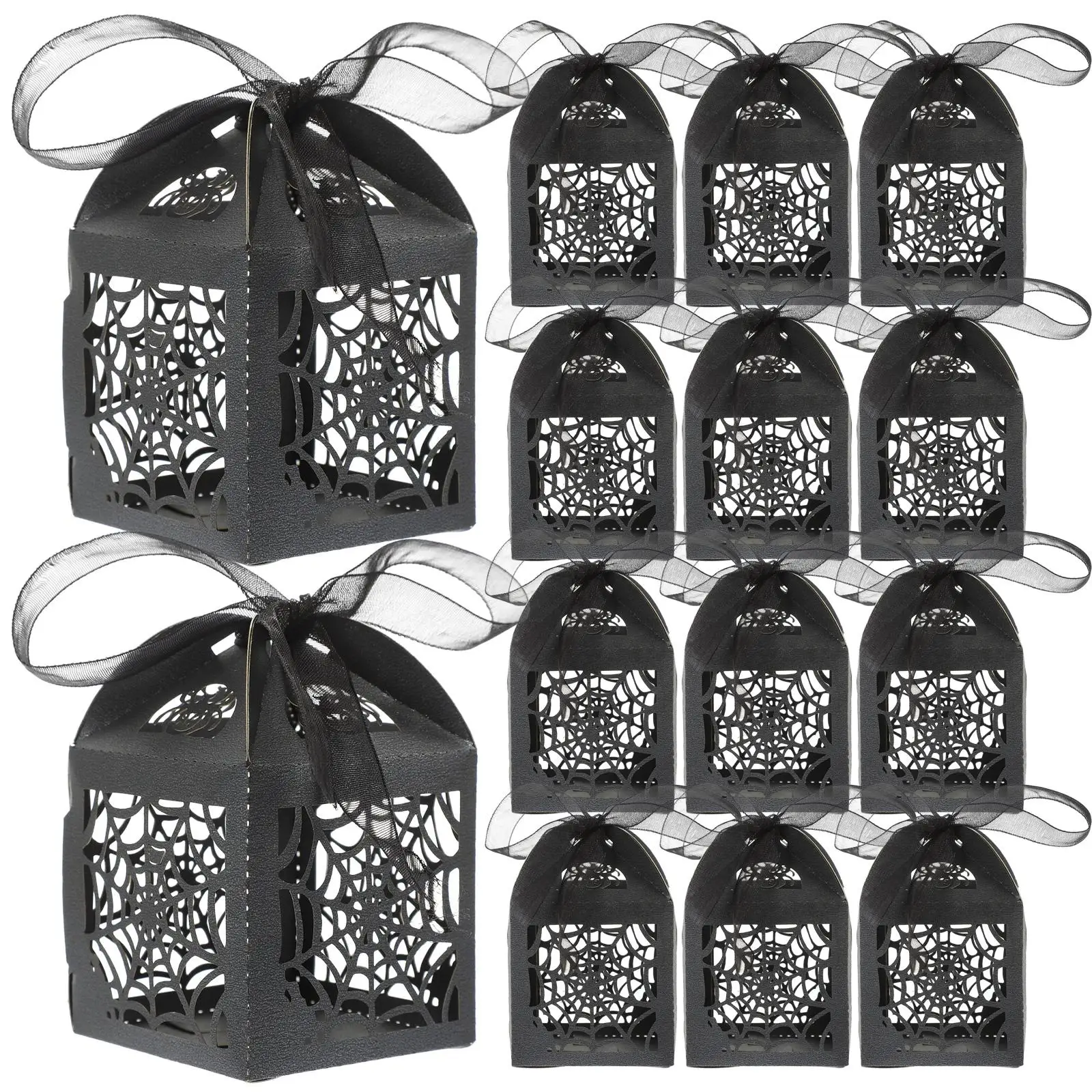 50pcs Candy Boxes Hollow Castle Durable Paper Wedding Favors Gift Boxes Candies Small Gifts Black Ribbon Birthday Halloween
50pcs Candy Boxes Hollow Castle Durable Paper Wedding Favors Gift Boxes Candies Small Gifts Black Ribbon Birthday Halloween
