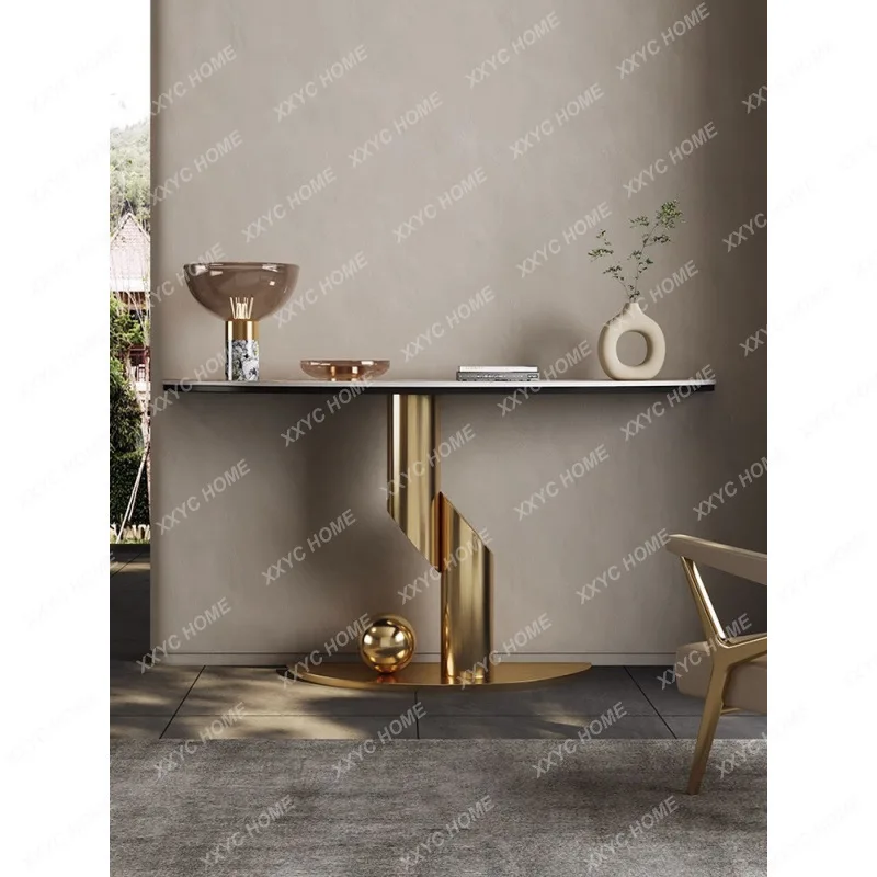 ML light luxury rock slab creative entrance table simple modern entrance cabinet
ML light luxury rock slab creative entrance table simple modern entrance cabinet