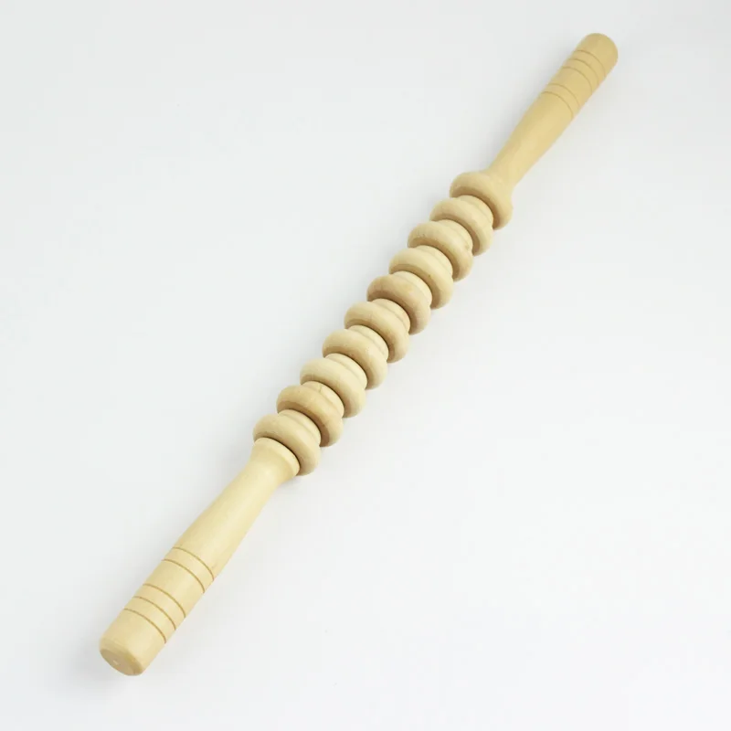 43*4CM 20 Wheels Natural Wood Relaxation Rolling Stick Release Myofascial Sooth Soire Muscles Aches And Pains massage Tool
43*4CM 20 Wheels Natural Wood Relaxation Rolling Stick Release Myofascial Sooth Soire Muscles Aches And Pains massage Tool