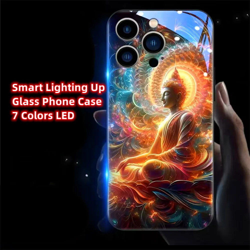 Lucky Buddha Luminous Glass LED Call Light Up Flash Phone Case Cover For Samsung S24 S23 S22 S21 S20 FE Note 10 20 Plus Ultra
Lucky Buddha Luminous Glass LED Call Light Up Flash Phone Case Cover For Samsung S24 S23 S22 S21 S20 FE Note 10 20 Plus Ultra