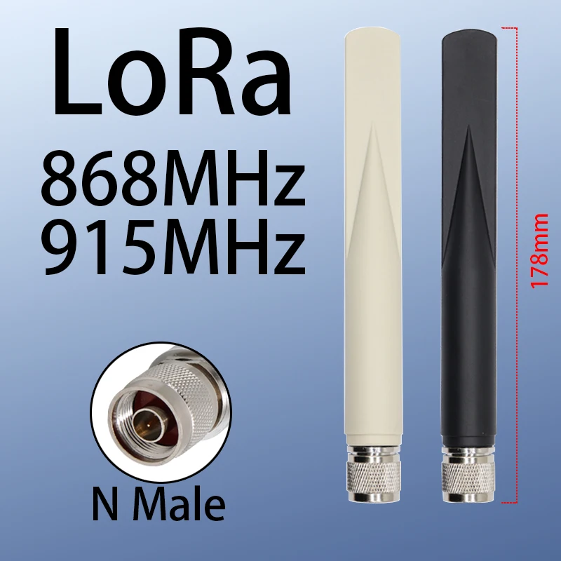 LoRa WAN N male 868MHz 915MHz omni high-gain data transmission module antenna Outdoor waterproof Helium HaLow Application
LoRa WAN N male 868MHz 915MHz omni high-gain data transmission module antenna Outdoor waterproof Helium HaLow Application