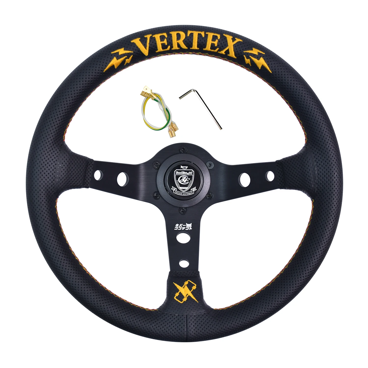 Vertex Universal Steering Wheel 13 Inch Car modified Auto parts Embroidery Leather Racing Flat Bracket Steering Wheel
Vertex Universal Steering Wheel 13 Inch Car modified Auto parts Embroidery Leather Racing Flat Bracket Steering Wheel