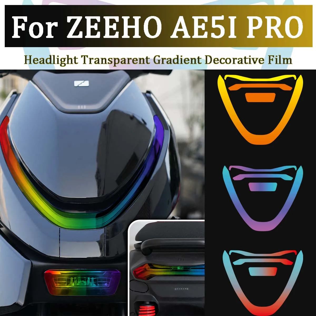 Для ZEEHO AE5I PRO фара прозрачная градиентная декоративная пленка виниловый материал защитные наклейки на двигатель аксессуары Para Moto
Для ZEEHO AE5I PRO фара прозрачная градиентная декоративная пленка виниловый материал защитные наклейки на двигатель аксессуары Para Moto