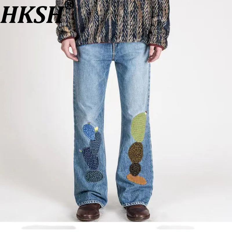 HKSH Spring Summer New Men's Original Design Fashion Trendy Unique Cactus Embroidery Handmade Patch Casual Chic Jeans Ins HK7512
HKSH Spring Summer New Men's Original Design Fashion Trendy Unique Cactus Embroidery Handmade Patch Casual Chic Jeans Ins HK7512