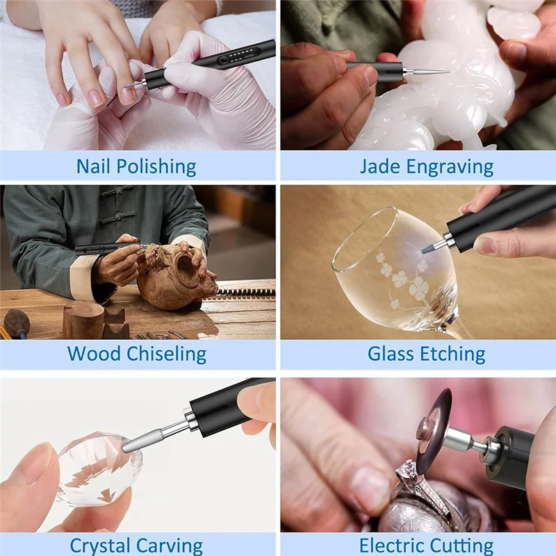 A96I-Electric Engraving Pen With Light, Mini DIY Electric Etching-Machines USB Rechargeable Cordless Rotary Tool
A96I-Electric Engraving Pen With Light, Mini DIY Electric Etching-Machines USB Rechargeable Cordless Rotary Tool