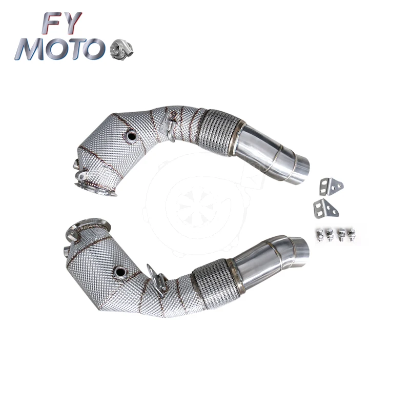 Exhaust catted Downpipe for F10 M5 2012+ F13 M6 2012+ S63 engine with heat shield
Exhaust catted Downpipe for F10 M5 2012+ F13 M6 2012+ S63 engine with heat shield