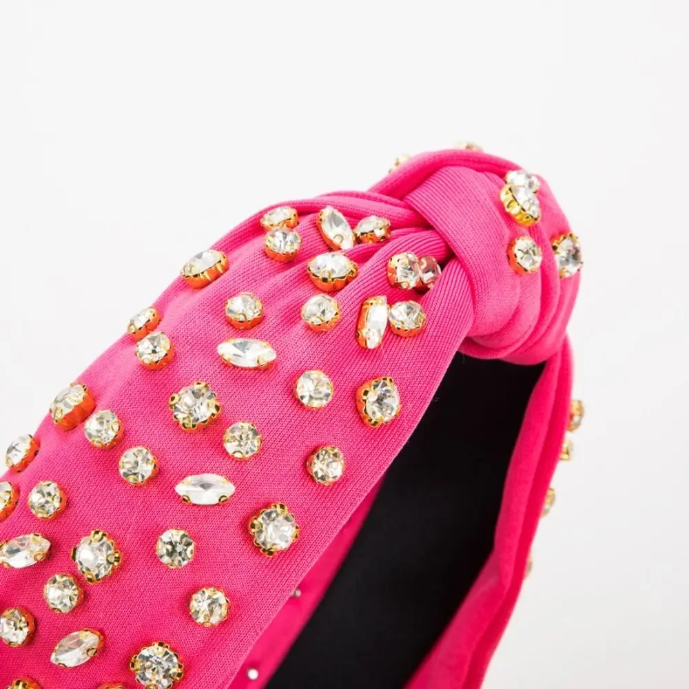 Full Diamond Diamond Headband Pure Color Exaggerated Design Fabric Headband Retro Style Elegant Design Knotted Headband
Full Diamond Diamond Headband Pure Color Exaggerated Design Fabric Headband Retro Style Elegant Design Knotted Headband