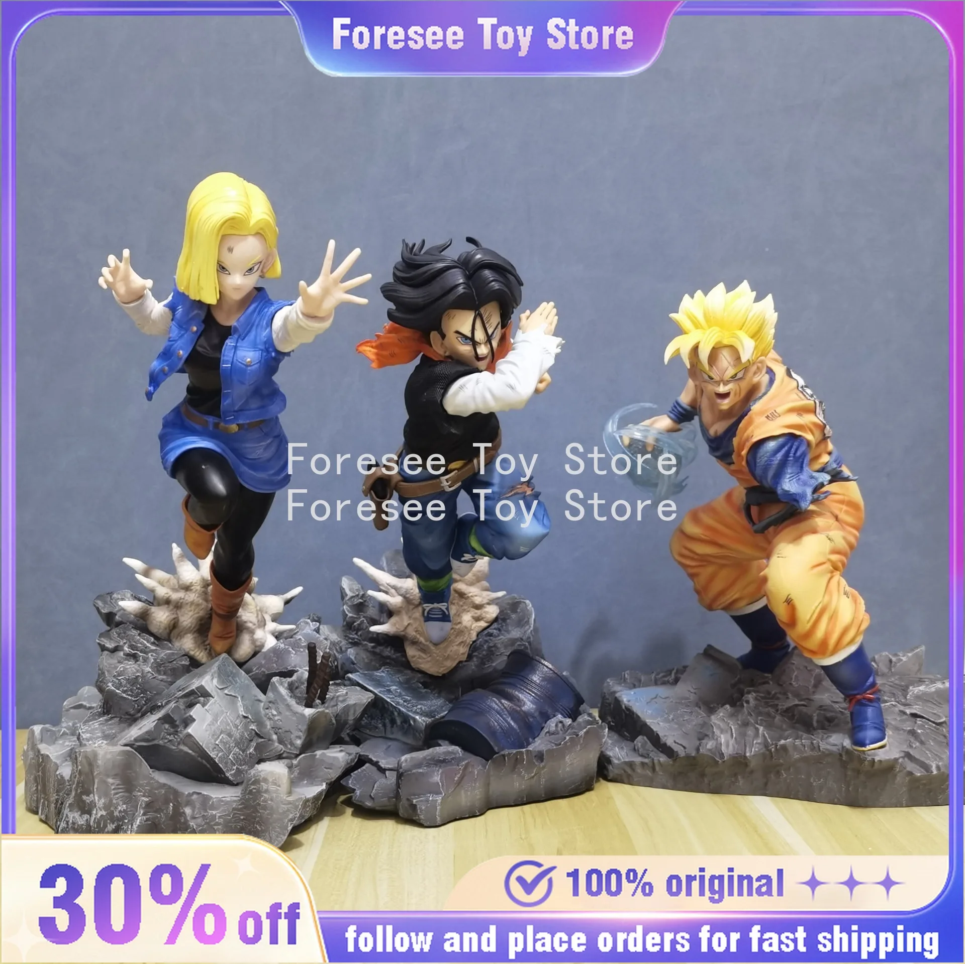 New 24-30cm Dragon Ball Android 17/18 Son Gohan Anime Surroundings Figures Model Desktop Decorations Best Gift Toy for Children
New 24-30cm Dragon Ball Android 17/18 Son Gohan Anime Surroundings Figures Model Desktop Decorations Best Gift Toy for Children