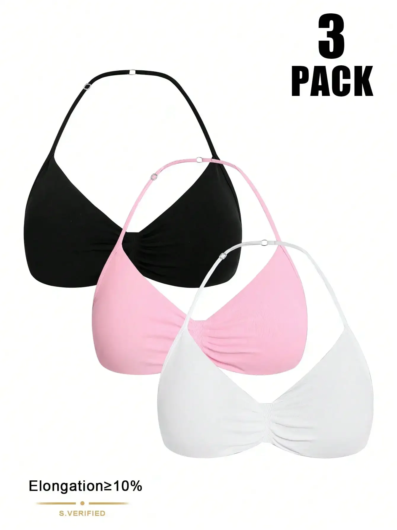 Seamless Women Solid Color Ruched Everyday Fitness Sports Bra
Seamless Women Solid Color Ruched Everyday Fitness Sports Bra