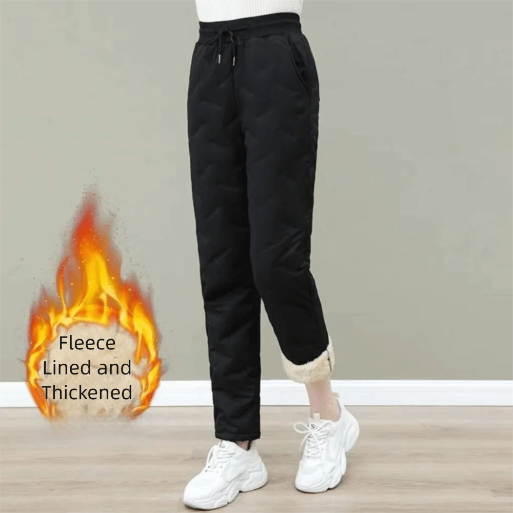 Ladies Plus Fleece Cotton Pants Thickened Straight Leg Fleece Pants High Waist Fleece Lined Thermal Pants Fashion Wear
Ladies Plus Fleece Cotton Pants Thickened Straight Leg Fleece Pants High Waist Fleece Lined Thermal Pants Fashion Wear