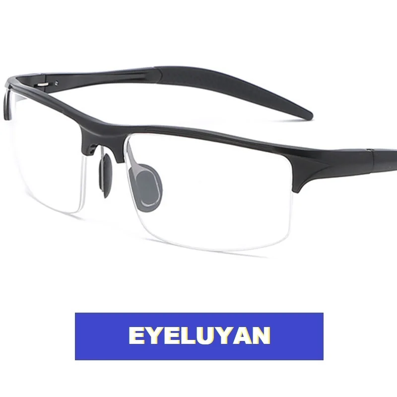 EYELUYAN Sports Style Eyeglass Frame Men Aluminum Magnesium Square Eyewear Semi-Rim Optical Glasses Frames 8177
EYELUYAN Sports Style Eyeglass Frame Men Aluminum Magnesium Square Eyewear Semi-Rim Optical Glasses Frames 8177